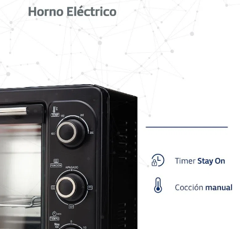 Horno Eléctrico Bgh Bhe30M19N