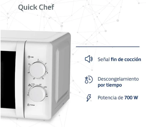 Microondas Cmo Bgh Q.Chef B120M20 20 Litros