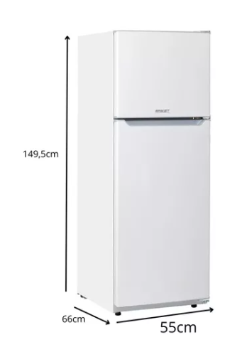 Heladera C/ Freezer Briket Blanca Mod.1410