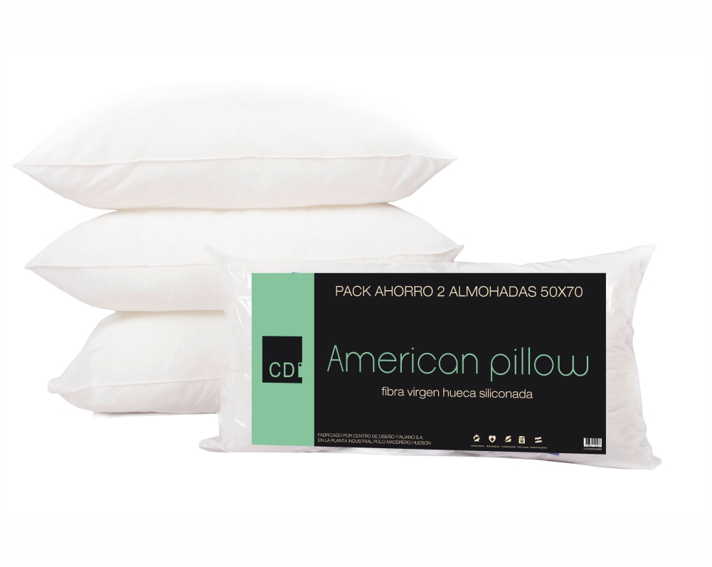 Pack X2 Almohada American Pillow 50 X 70 (A31)