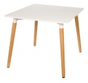 Mesa Eames Novasil  Madera Lustre Blanco 70 X70