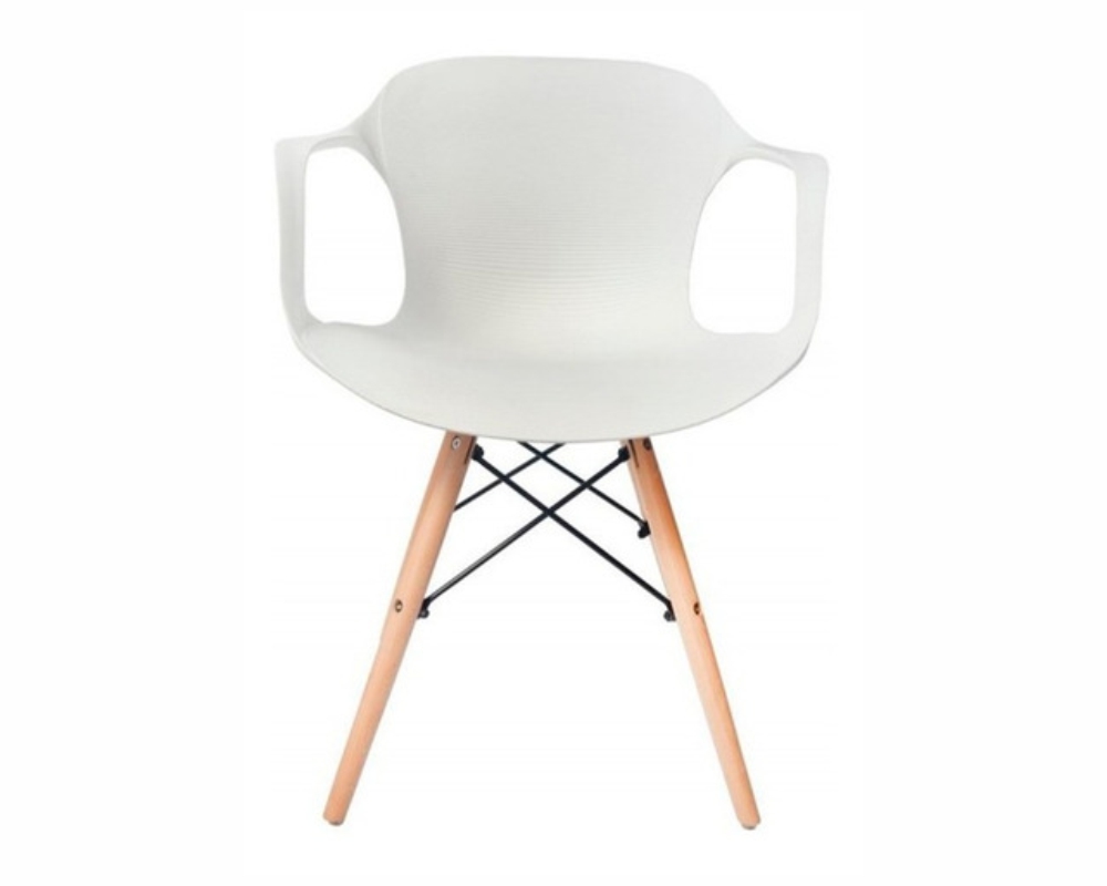 Silla Eames Con Apoyabrazos Blanco