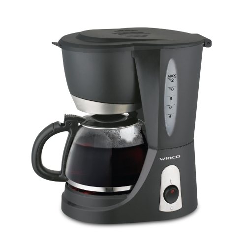 Cafetera Filtro Winco 1.2L Negro