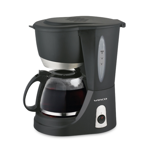 Cafetera Filtro Winco 0.6L Negro