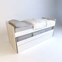 Cama Tables 1 Plaza + Marinera + Cama Nido Nevado Everest