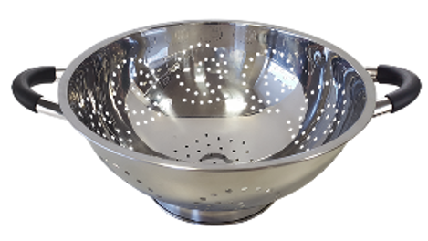 [GIM14] Colador Acero Inox Mangos Silicona 24cm