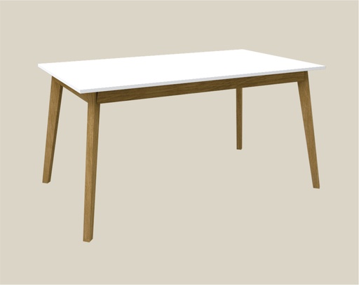 [301000105] Mesa Artica 1.50 X 0.85 Roble / Blanco