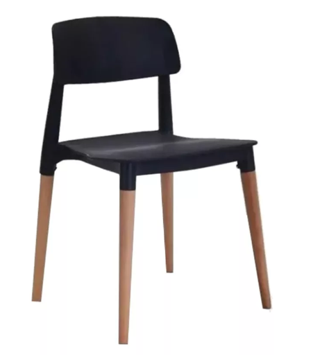 [801309] Silla Milan negro