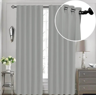 [190576] Cortina Coccole Ambiente Blackout 1.40  X 2.10  Gris Perla