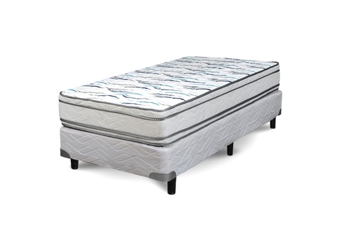 [9030] Colchon + Sommier Gran Sueño Feliz Europillow 1 plaza