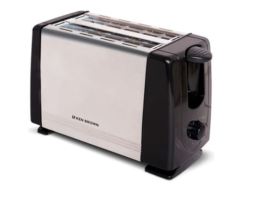 [HJT-016S] Tostadora Ken Brown 2 Ranuras Ac. Inox. 700W