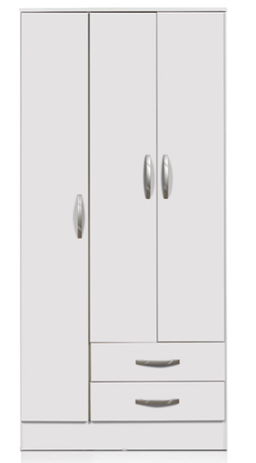 [30009128] Placard Tana Eco 3ptas 2C Corr Fresno Blanco Medida: 182X86X47